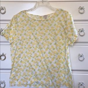 Jcrew pineapple top